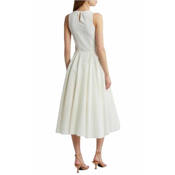 NEW FRAME eyelet dress in cream